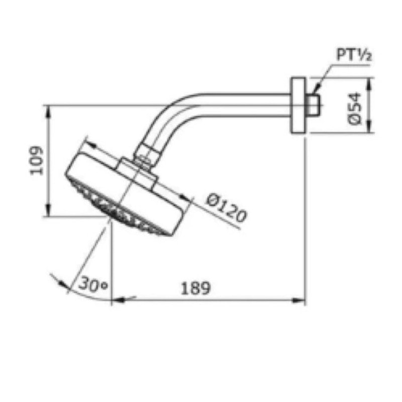 Toto Fixed Head Shower TX465SEN