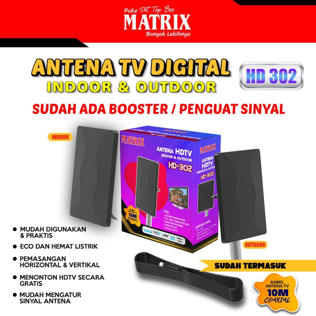 Stella Satindo Matrix Antena TV Digital HD-302