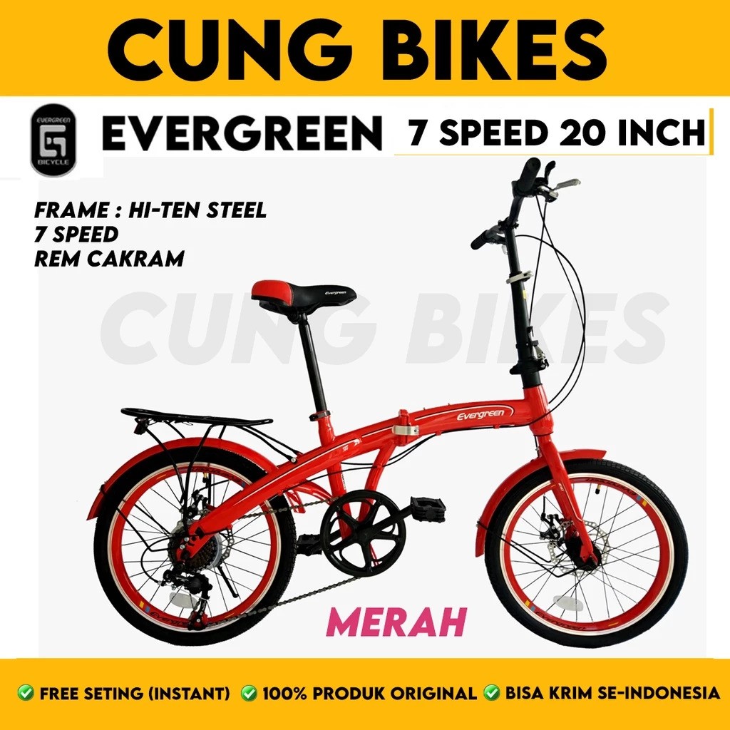 Indonesia Evergreen Pasuruan Evergreen 7 Speed 20 inch