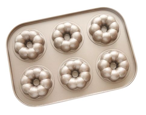  Loyang Teflon Emas Donut Mini GR-BM-0032