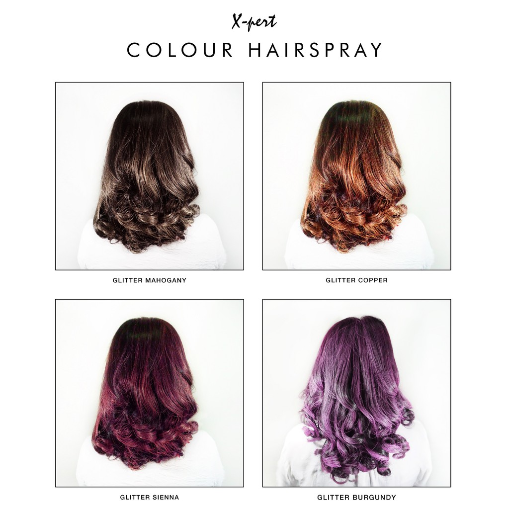 Eskol Surya Anugerah X-Pert Colour Hair Spray Glitter Silver