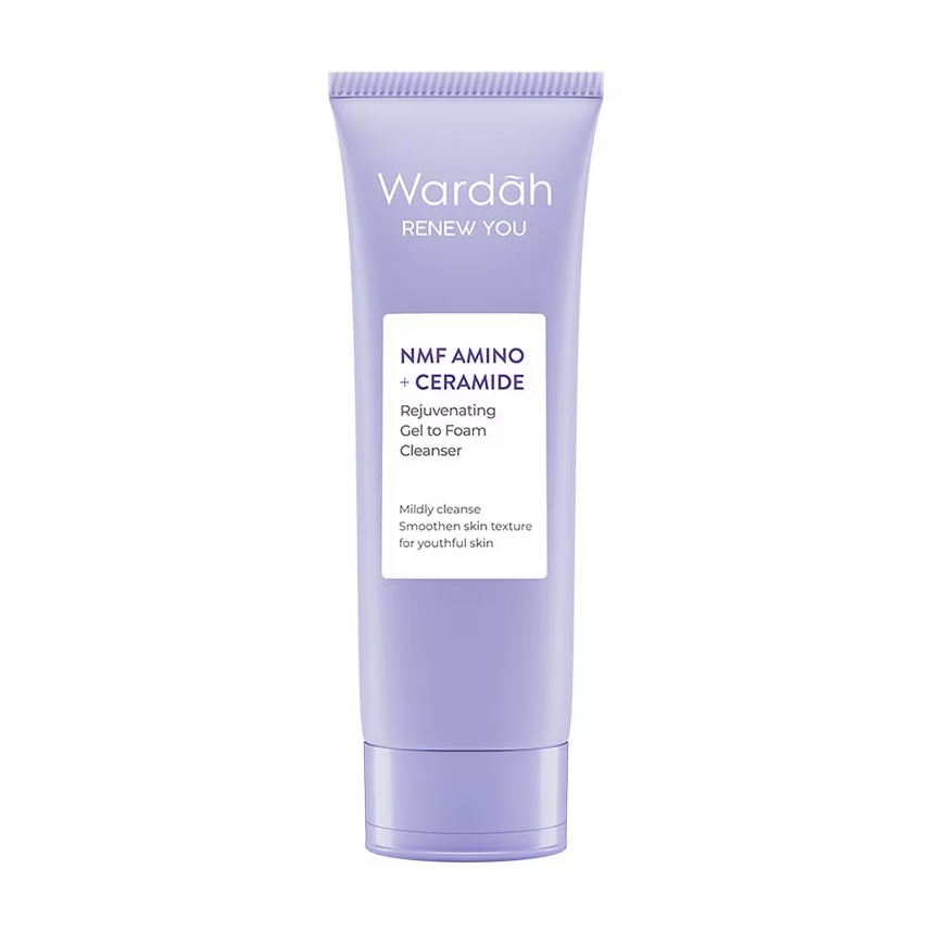 Wardah ｜ Renew You NMF Amino + Ceramide Rejuvenating Gel to Foam Cleanser