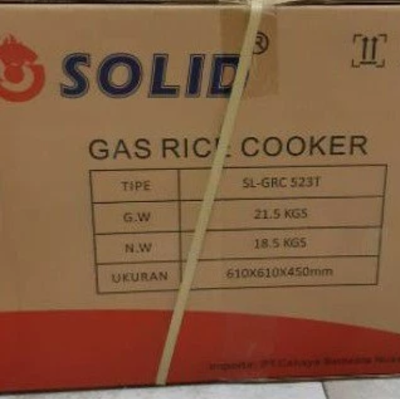 Solid Rice Cooker Gas Jumbo 3
