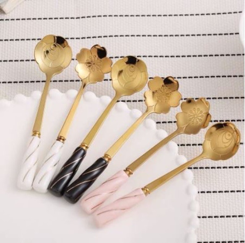Marble Flower Tea Spoon 1