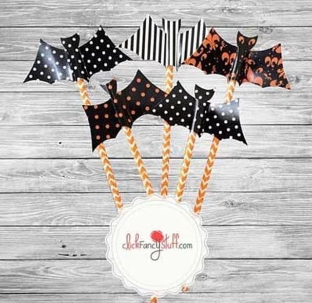 Sedotan Kertas Motif Halloween 
