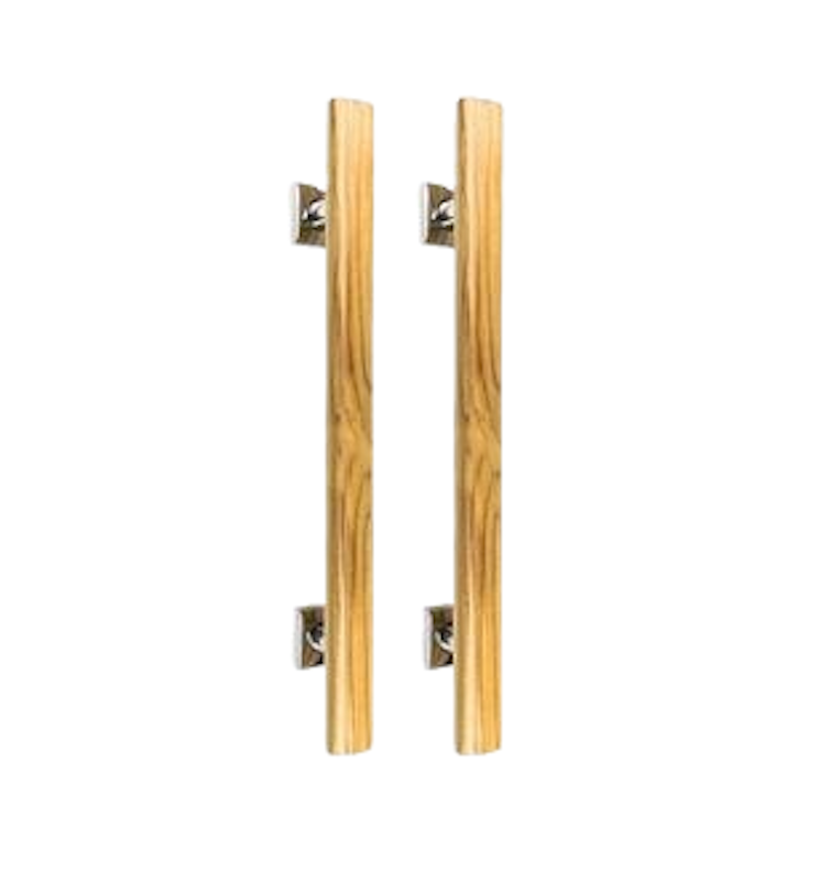 GIG Handle Pintu Kayu Jati Asli Oval Natural 50cm 1
