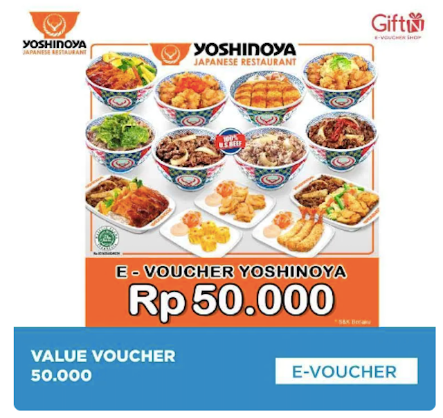 Yoshinoya Value Voucher 1