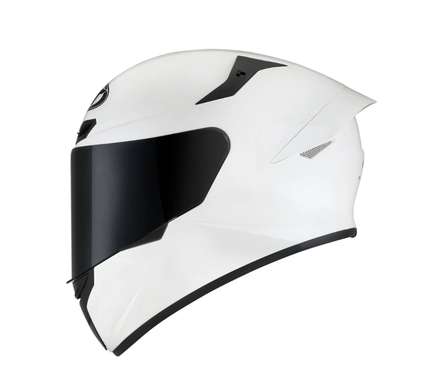 KYT TT Course Plain (Vision Clear) White