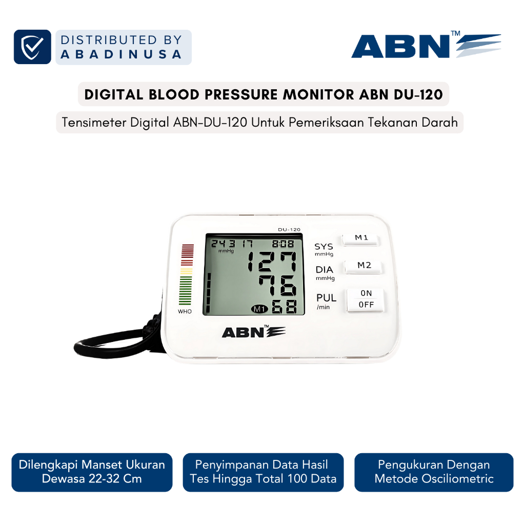  ABN Digital Blood Pressure Monitor DU-120