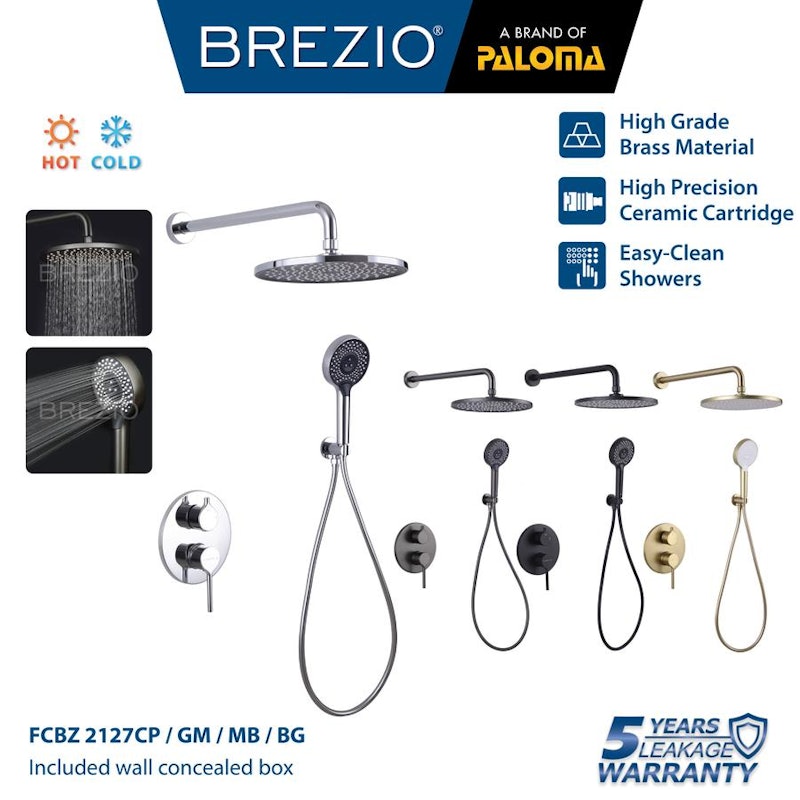 Brezio Wall Faucer Shower 2