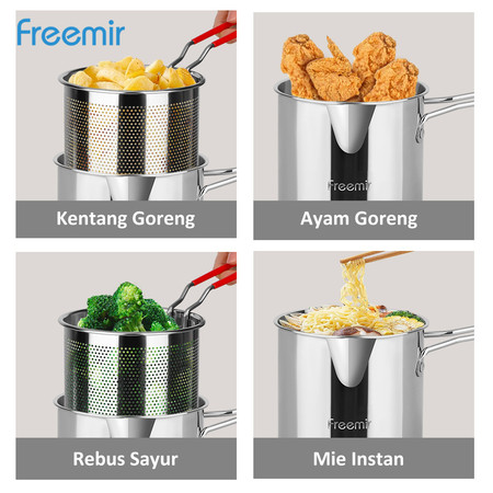 Dachin Etech Global freemir Deep Fryer Seri Stainless Steel 4 in 1 