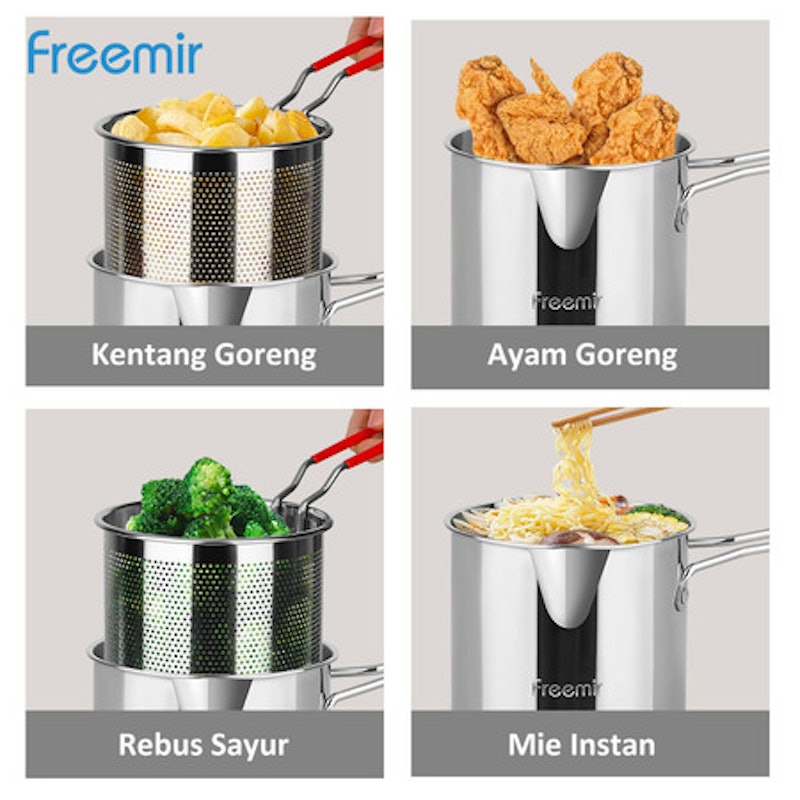 freemir Deep Fryer Seri Stainless Steel 4 in 1 4