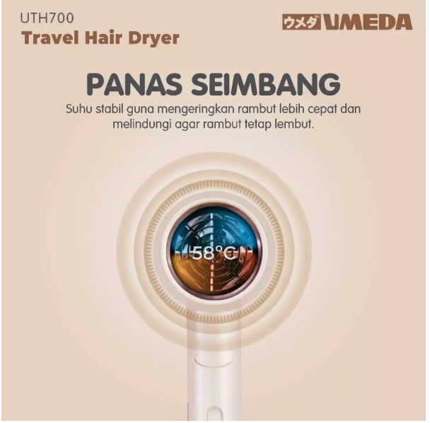 Umeda Factory Indonesia Umeda Travel Hair Dryer  UTH700
