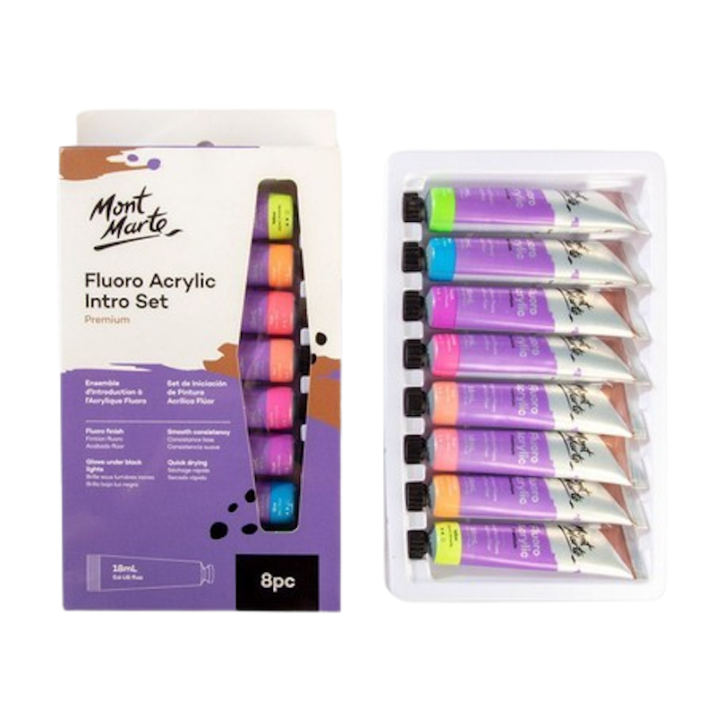 Mont Marte Fluoro Acrylic Intro Set 1