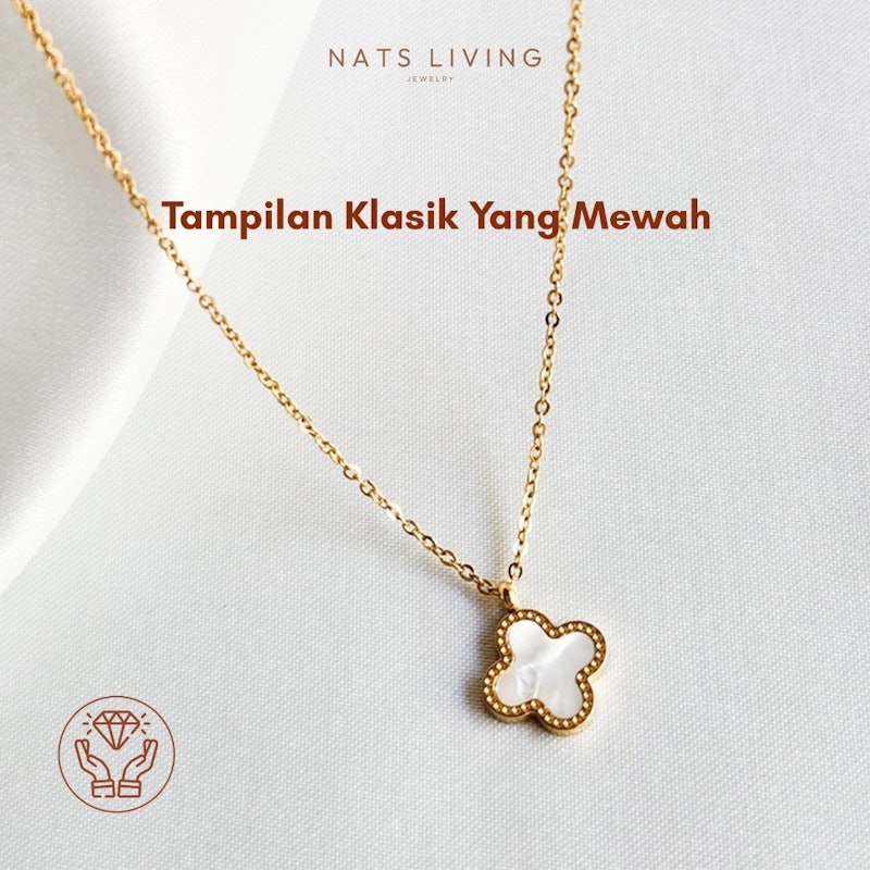 Nats Living Kalung Clover Titanium Wanita 2