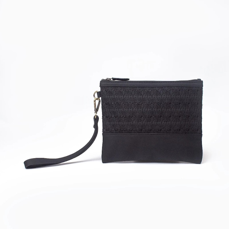 Gammara Leather Karama Pouch Batik Embroidery 2