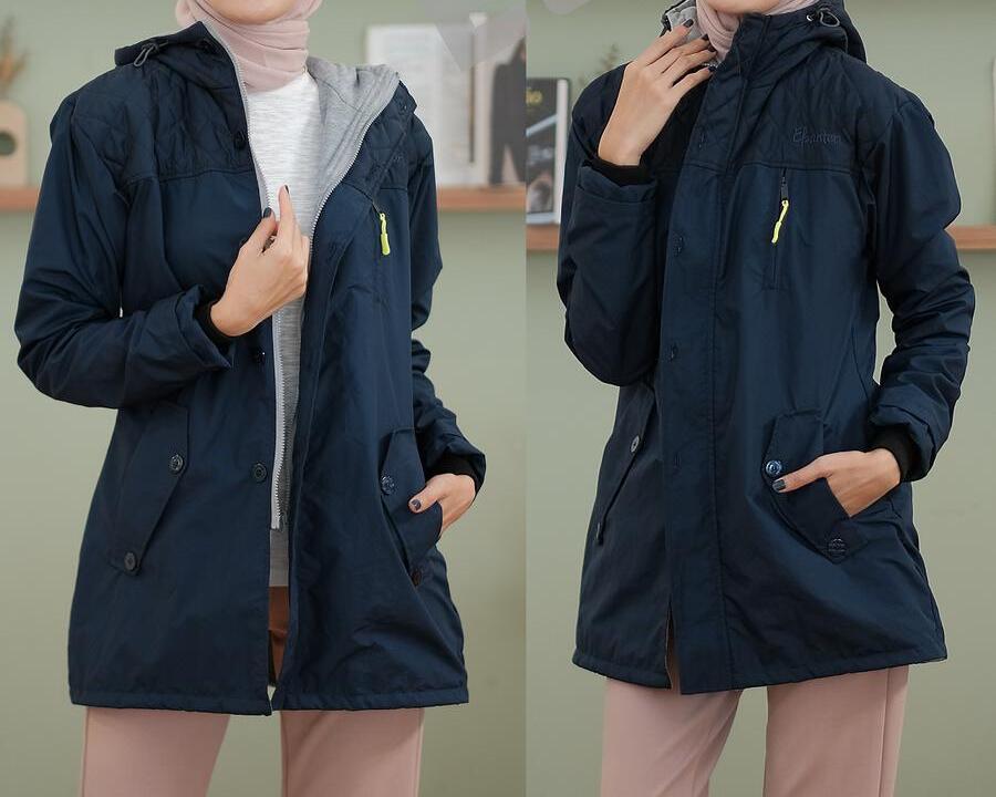  Elzanteri Sabrina Jaket Wanita Bolak Balik