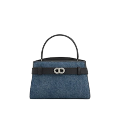 Tas Top Handle Metallic-Buckle Aubrielle