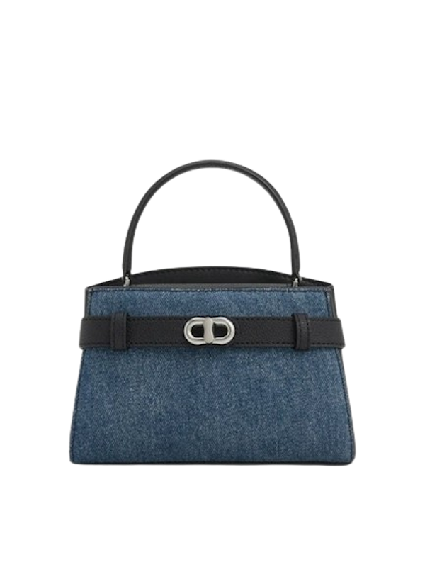 Tas Top Handle Metallic-Buckle Aubrielle 1