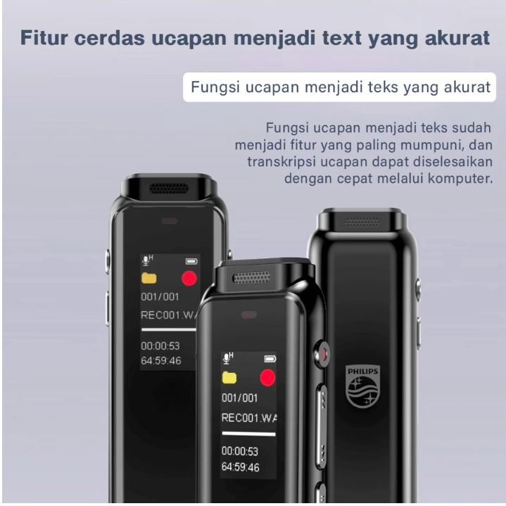 Philips Electronics Nederland B.V. Philips Digital Voice Recorder VTR5010