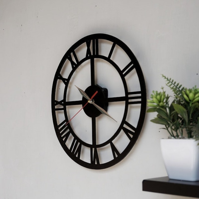 Jam Dinding Kayu Ukir 2