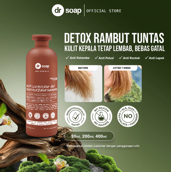 Dr Soap Global Indonesia dr soap Mars Spice No.33 Deep Cleansing & Revitalizing Shampoo 