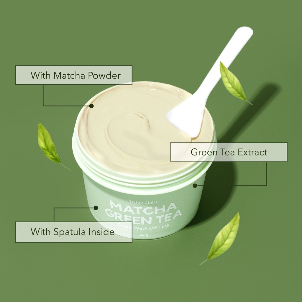 Pillars Cosmetiklon Indonesia Teddy Clubs Matcha Clay Mask