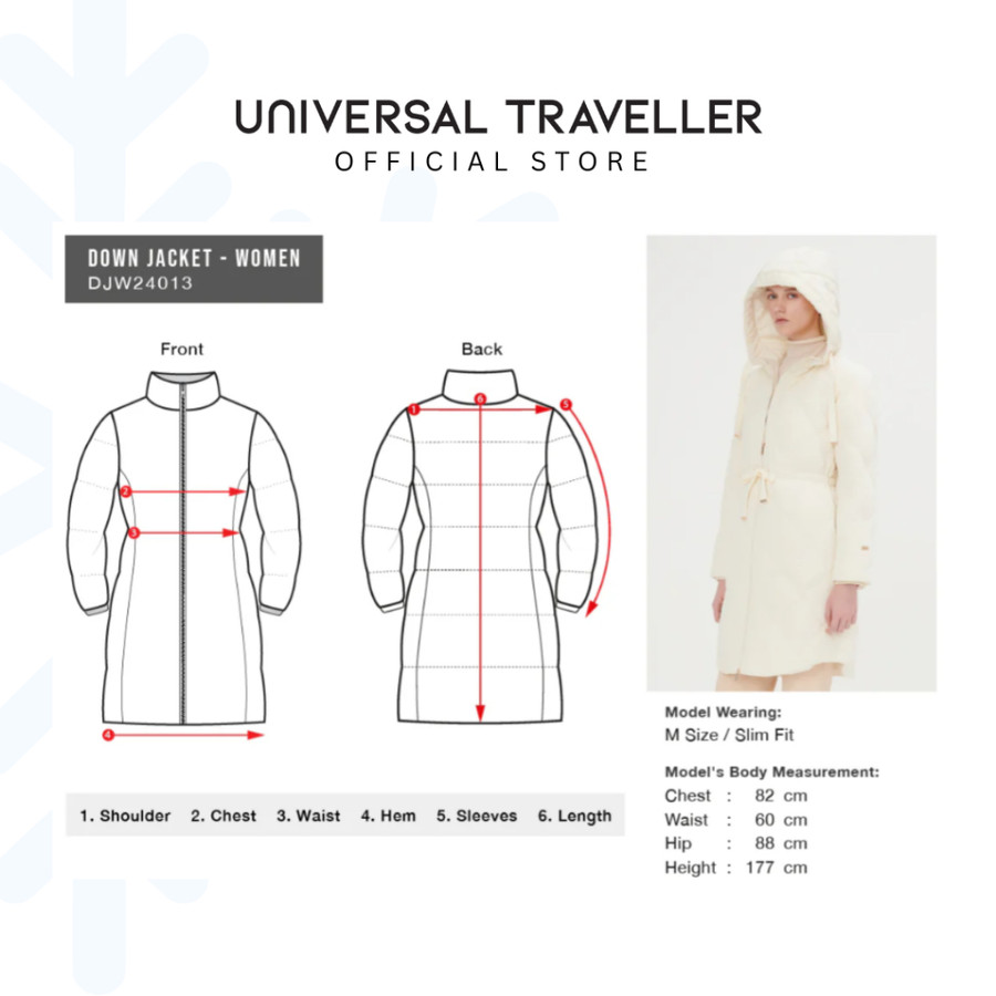 Collective Brands Universal Traveller Women's Elegant Diamond Quilted Down Jacket DJW24013