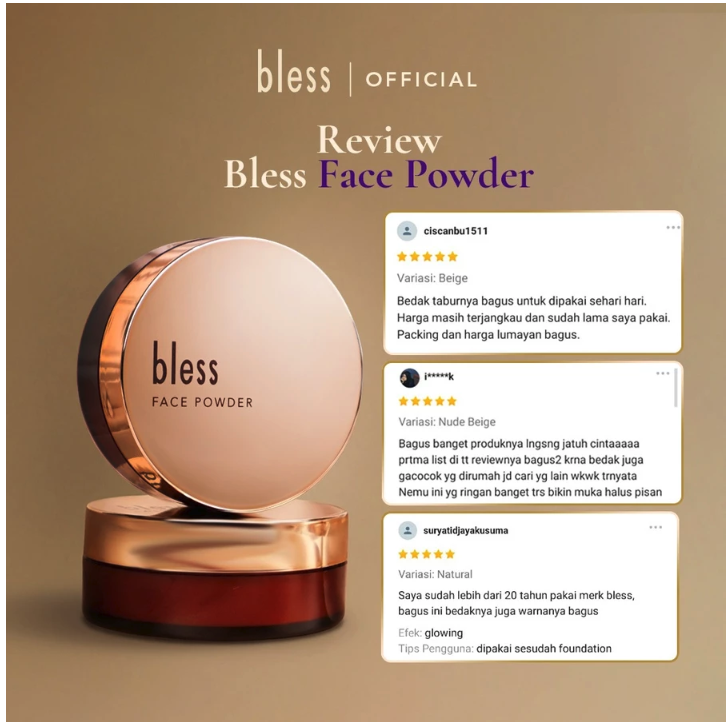 Kosmedikatama Setia Indonesia Bless Face Powder Nude Beige