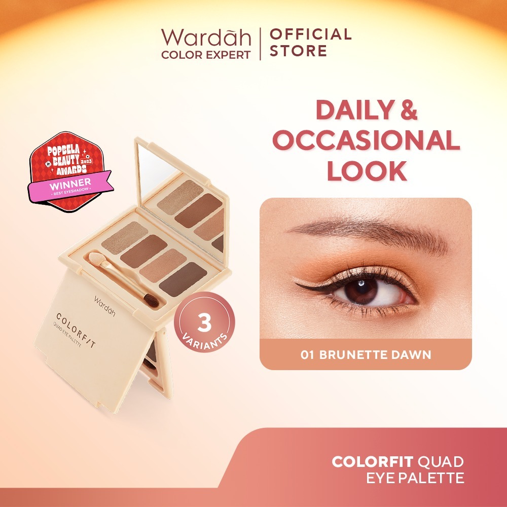 Paragon Technology and Innovation Wardah Colorfit Quad Eye Palette Brunette Dawn