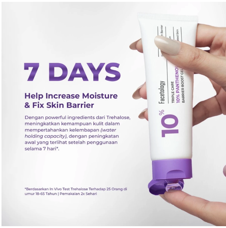 Facetology Triple Care 10% Panthenol Barrier Boost Gel