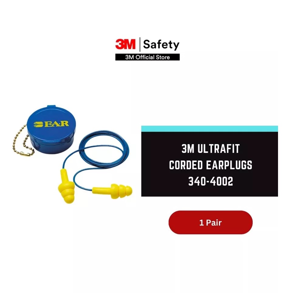 3M 3M UltraFit Corded Earplugs 340-4002