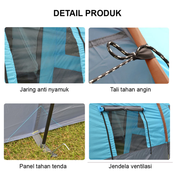 AERA Tenda Camping Tunnel 3 Ruang