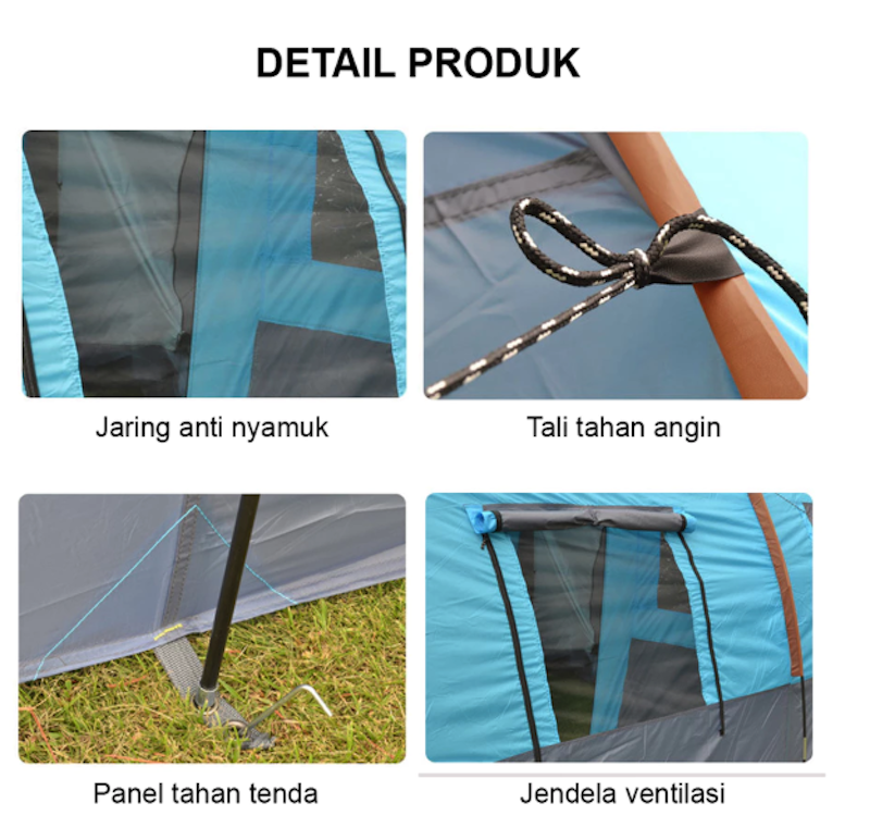AERA Tenda Camping Tunnel 3 Ruang 4