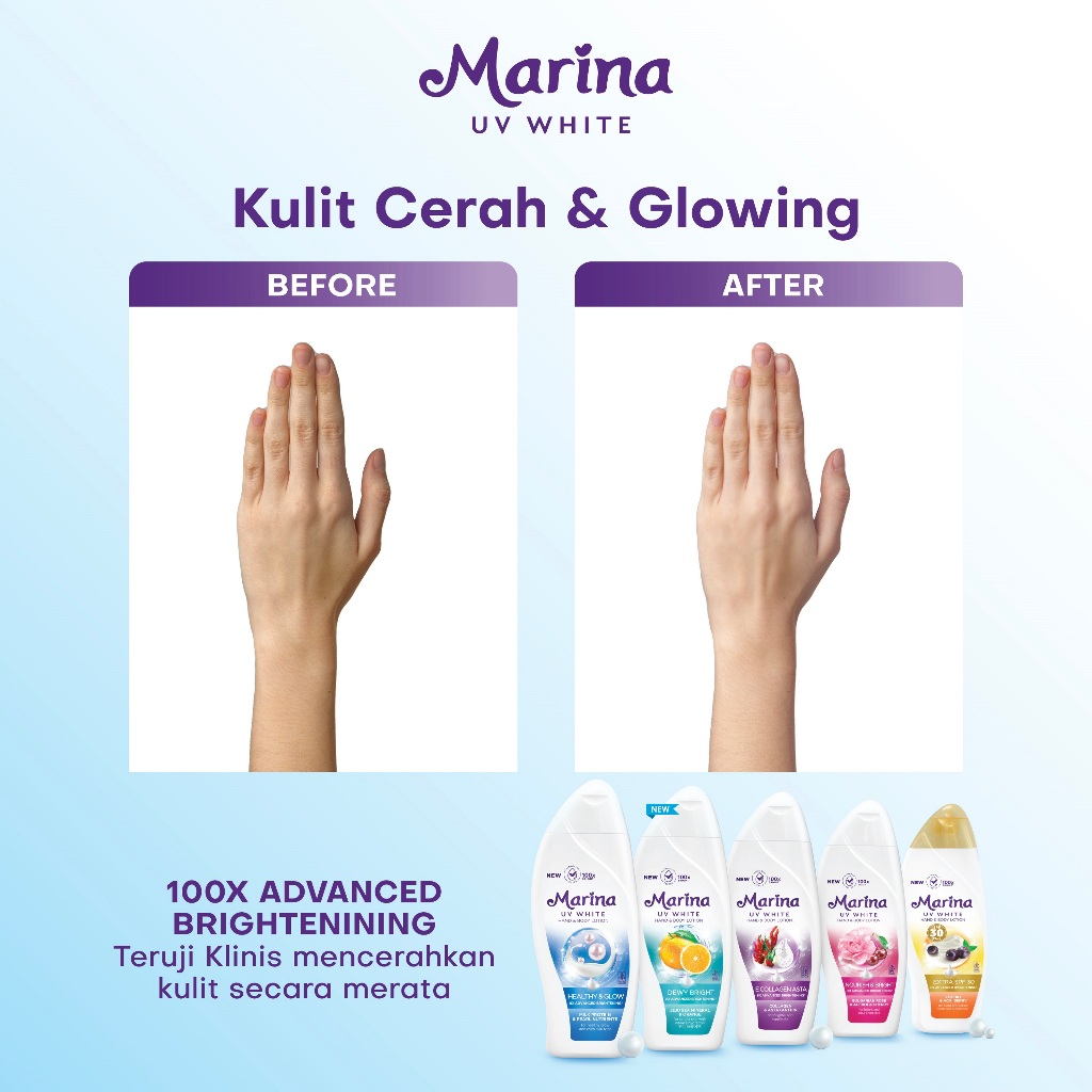 Tempo Scan Pacific Marina UV White Hand & Body Lotion E Collagen Asta