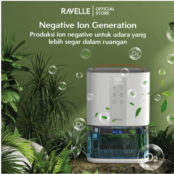 Anugrah Jaya Abadi RAVELLE Solis Premium Dehumidifier & Air Purifier 2in1 RDH-3