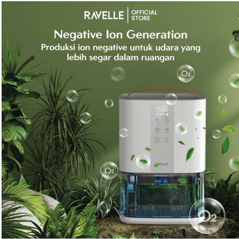 RAVELLE Solis Premium Dehumidifier & Air Purifier 2in1 4
