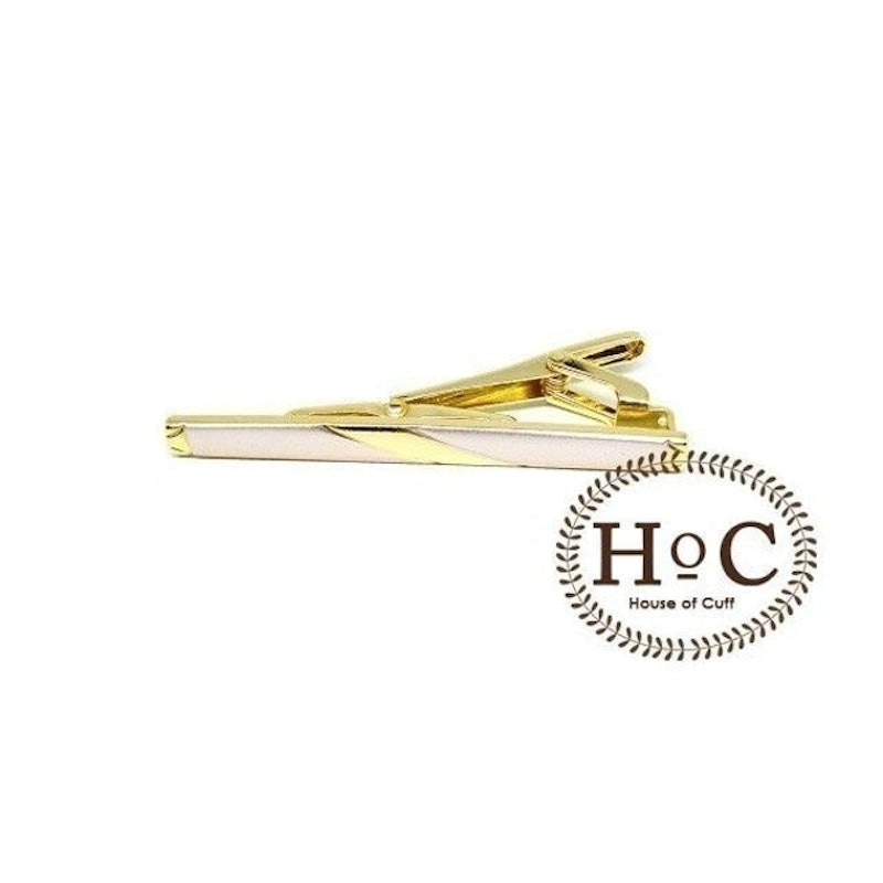 Pin Tie Gold Silver Bezel 06 2