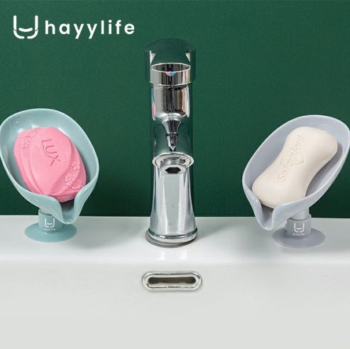 Hayylife Tatakan Sabun Batang Motif Daun Wastafel  HL-AGC569