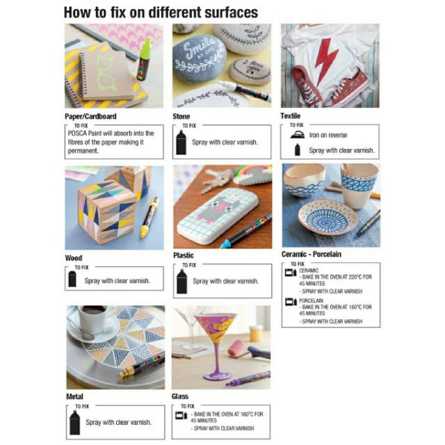 Uni Posca Paint Marker Pen (Extra Fine Point)  PC-1M