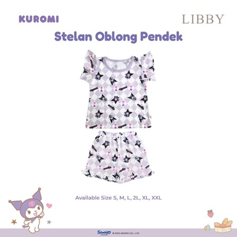Libby Baby Sanrio Setelan Oblong Pendek 4