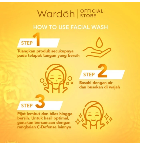 Paragon Technology and Innovation Wardah C-defense Vitamin C + Panthenol Anti-Pollution Radiant Creamy Wash