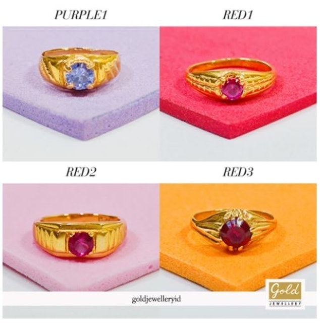 Gold Jewellery Cincin Bayi Emas Kuning Kadar 700 16K
