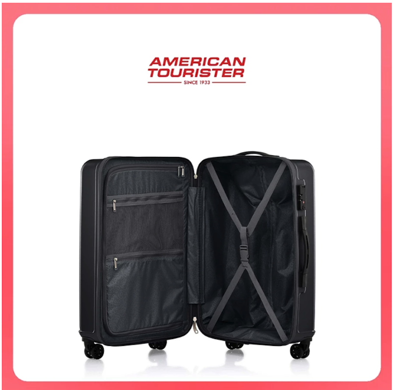 American Tourister Skytrac Black 25 inci 4