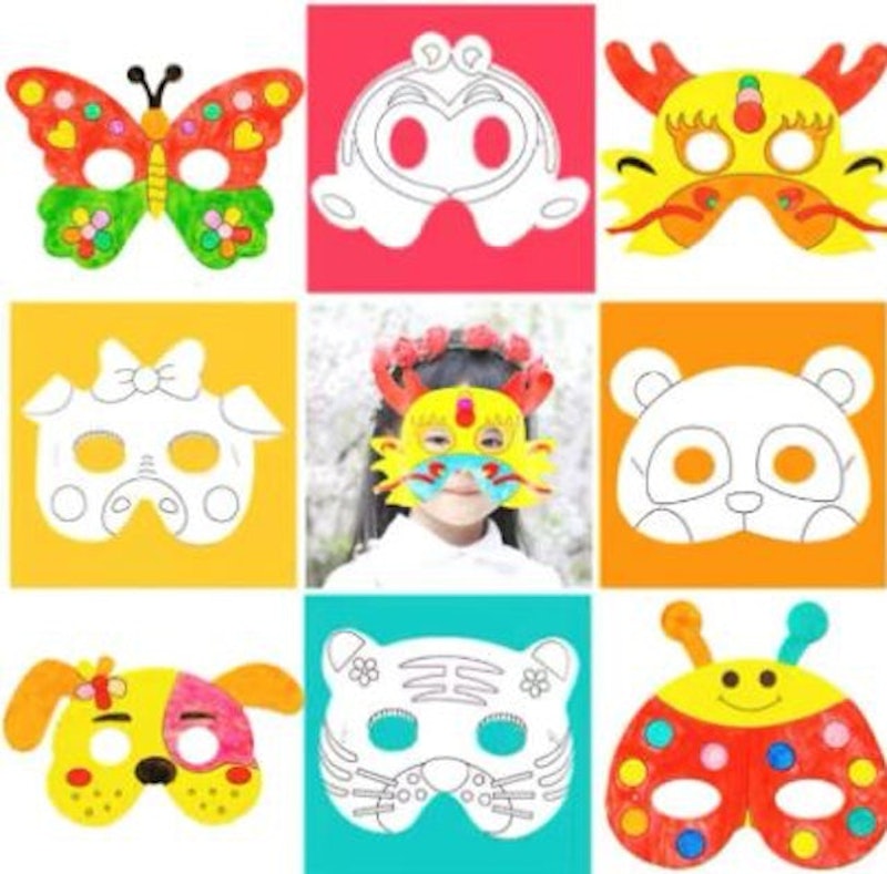 Art Paper Animal Coloring Mask 2