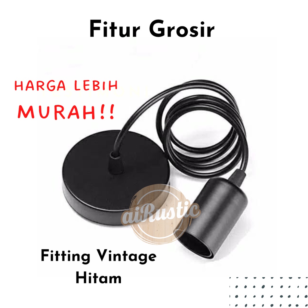 aiRustic Fitting Lampu Gantung Vintage