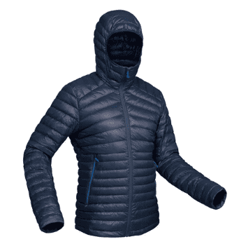 Forclaz Jaket Down Pria Trekking Gunung Hoody MT100 -5°C - Biru Dongker 1