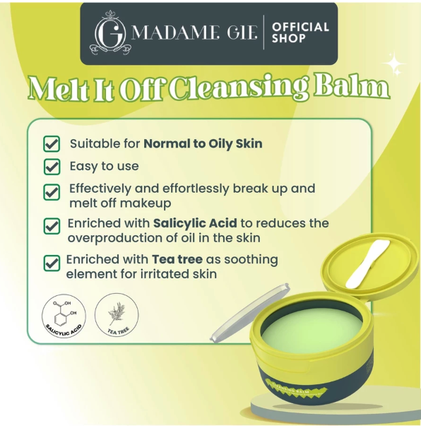 Tjhindatama Mulia Madame Gie Melt It Off Deep Cleansing Balm Makeup Green