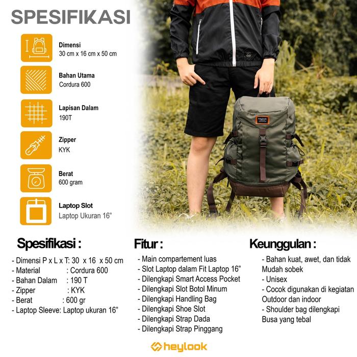 HEYLOOK Backpack Carrier Hameru 40L 5