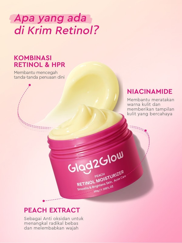 Glad2Glow Peach Retinol Moisturizer 2
